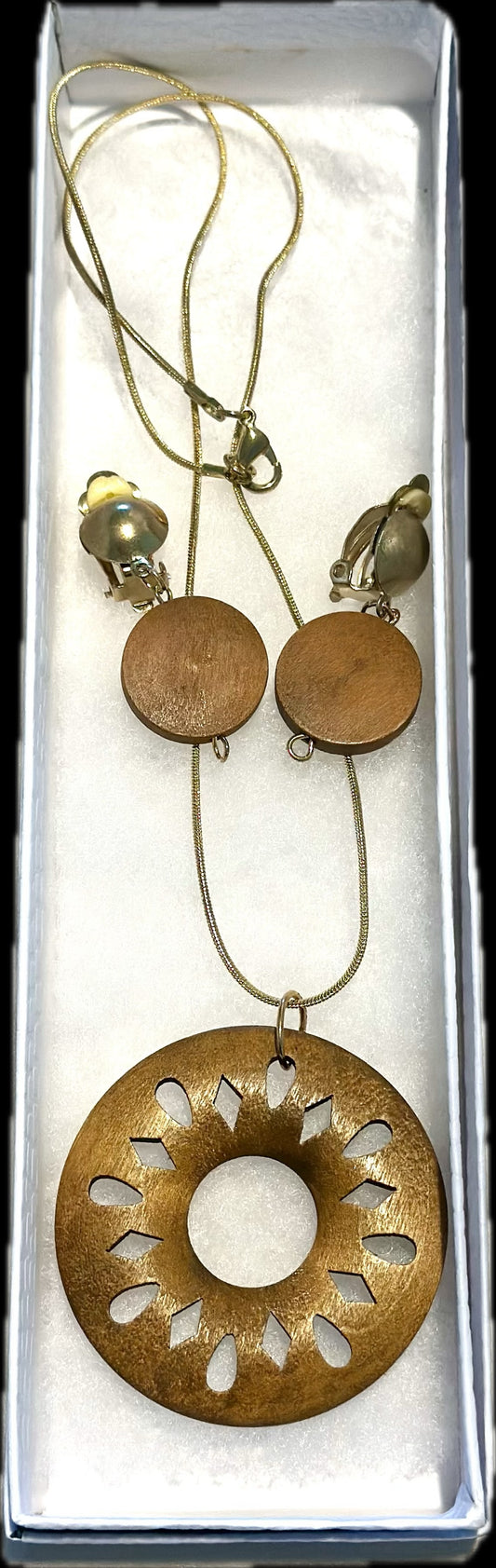 Golden Sunburst Jewelry Set
